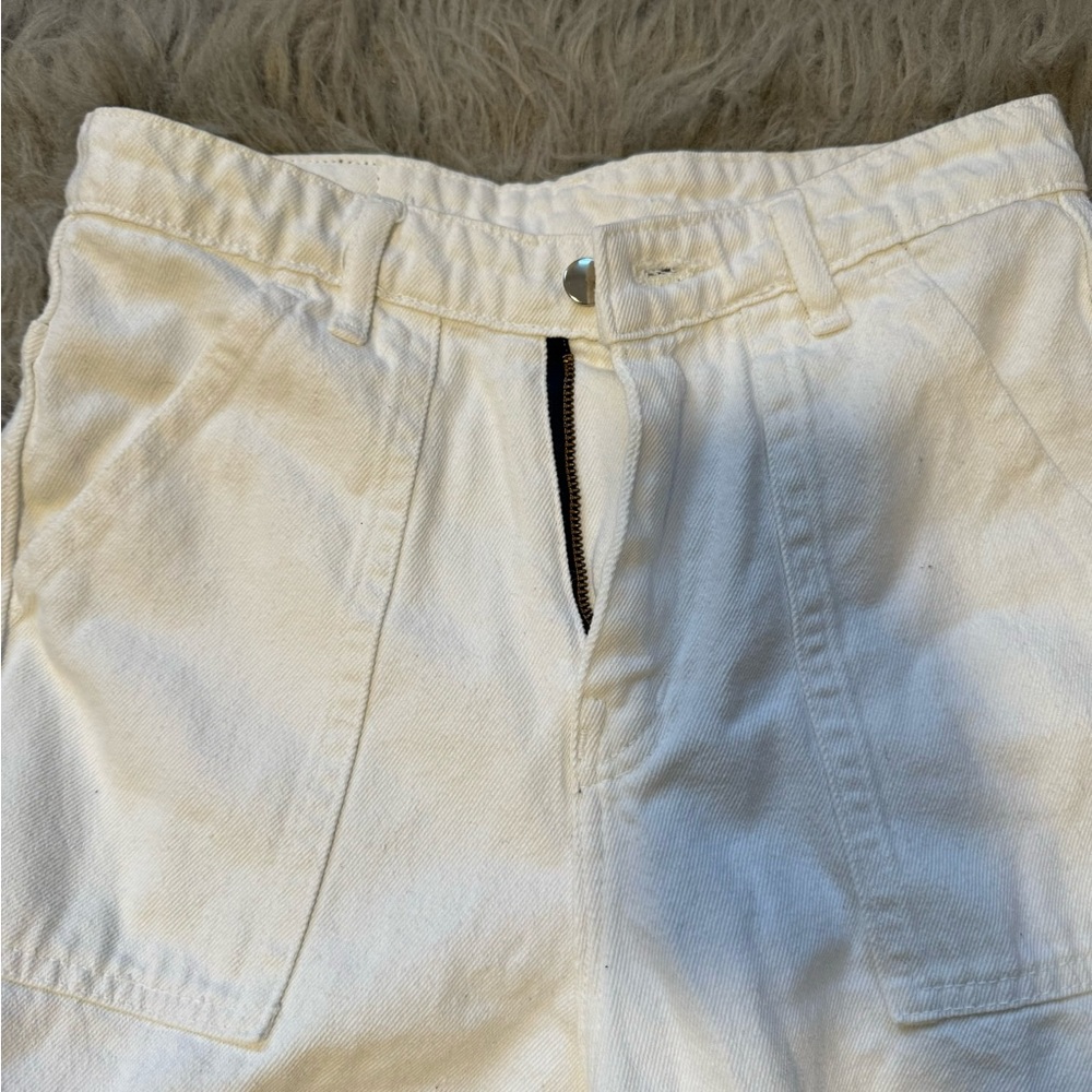 White Cargo Jeans